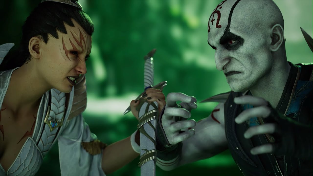 Mortal Kombat 1 - Ashrah vs Quan Chi | All Intro/Interaction Dialogues