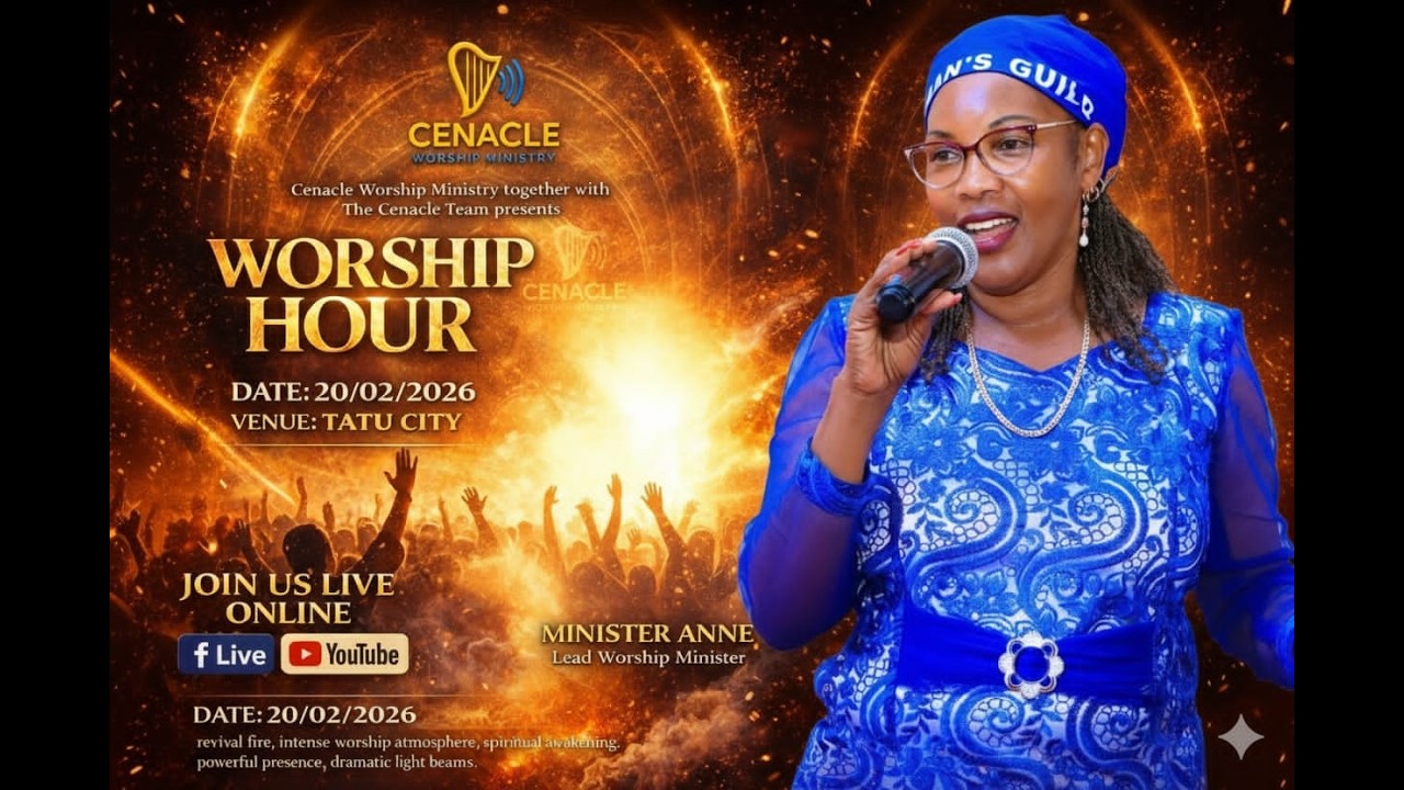 CENACLE WORSHIP EXPERIENCE WITH MINISTER ANN MUTURI 20th FEB.