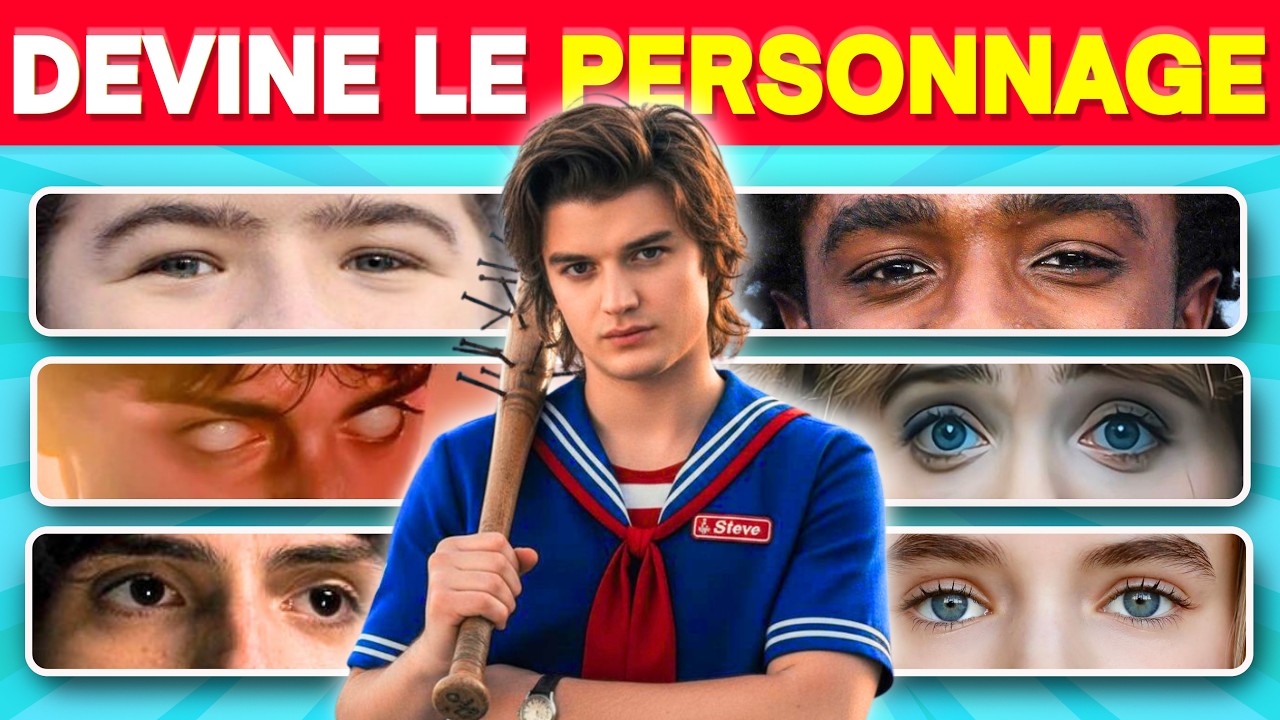 Devine les PERSONNAGES de Stranger Things Grâce à leurs YEUX 👁️👁️ En 3 secondes 😈🎃