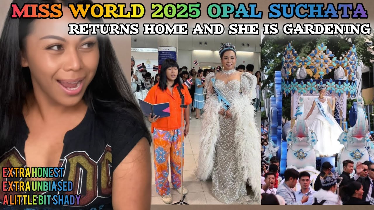 𝐌𝐢𝐬𝐬 𝐖𝐨𝐫𝐥𝐝 𝟐𝟎𝟐𝟓 Opal Suchata returns to Thailand for LIVE SELLING JK. Homecoming moments!