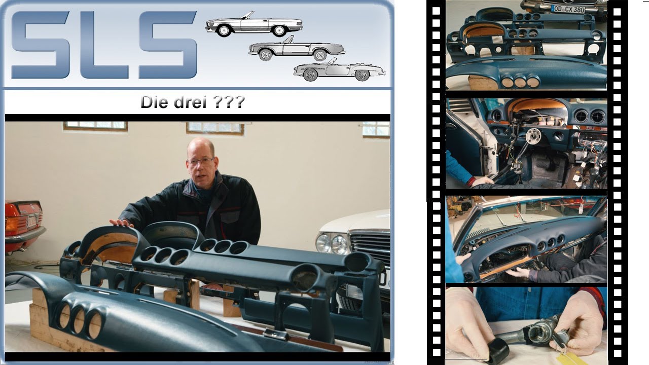 Mercedes R107 SL Armaturenbrett Ausbau, Instandsetzung, Montage Teil 3