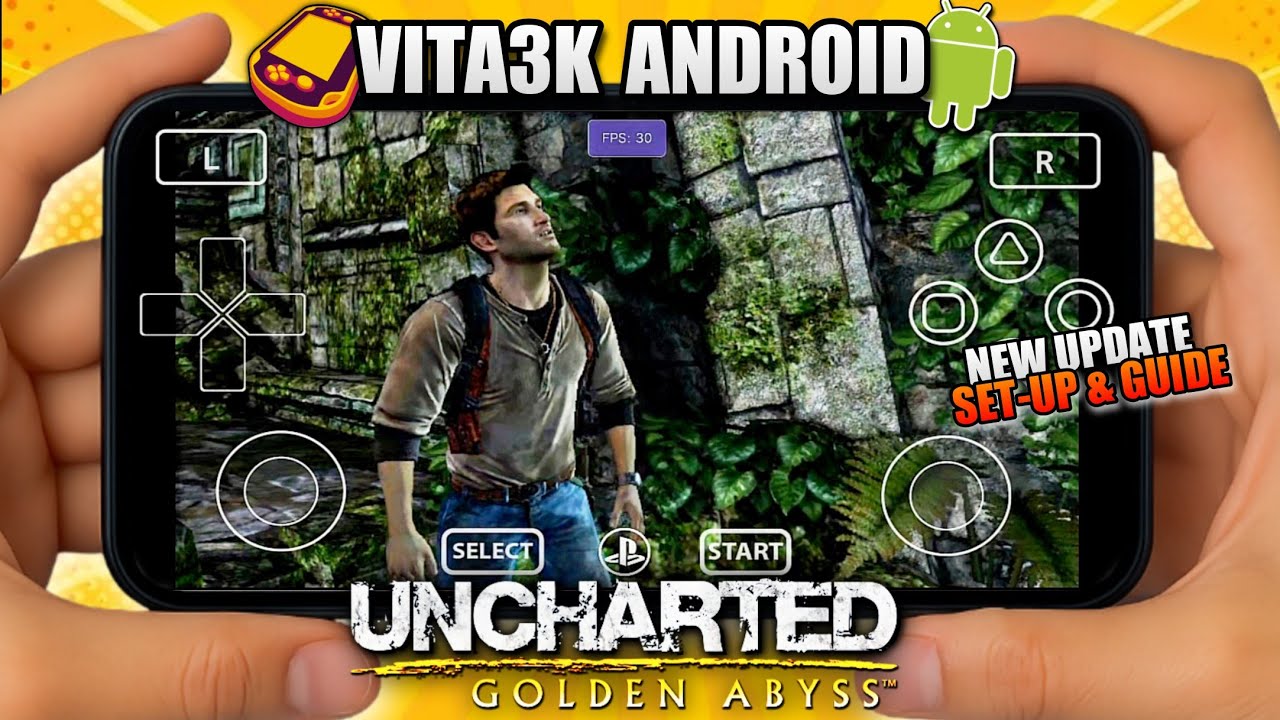 Uncharted Golden Abyss on Android VITA3K (New Update) Gameplay Test | Set-up & Guide | POCO F6 