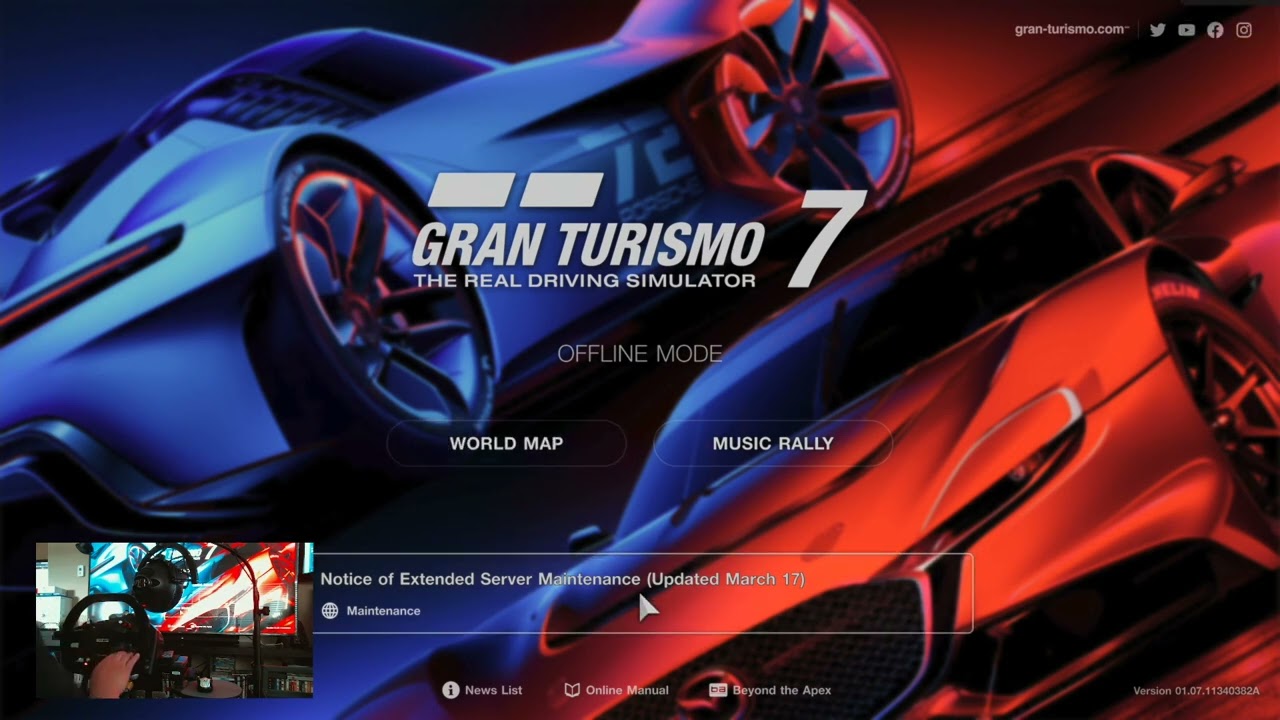 Gran Turismo 7 Update 1.07 FAILED......Server Maintenance.....?