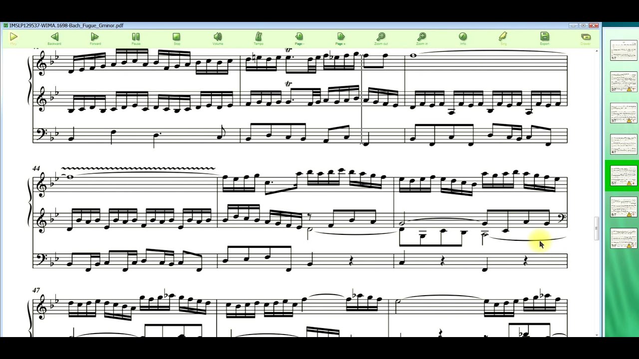 Fuga Pdf to music pro