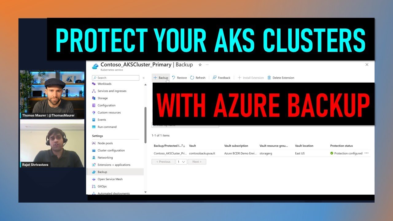 Protect your AKS clusters with Azure Backup