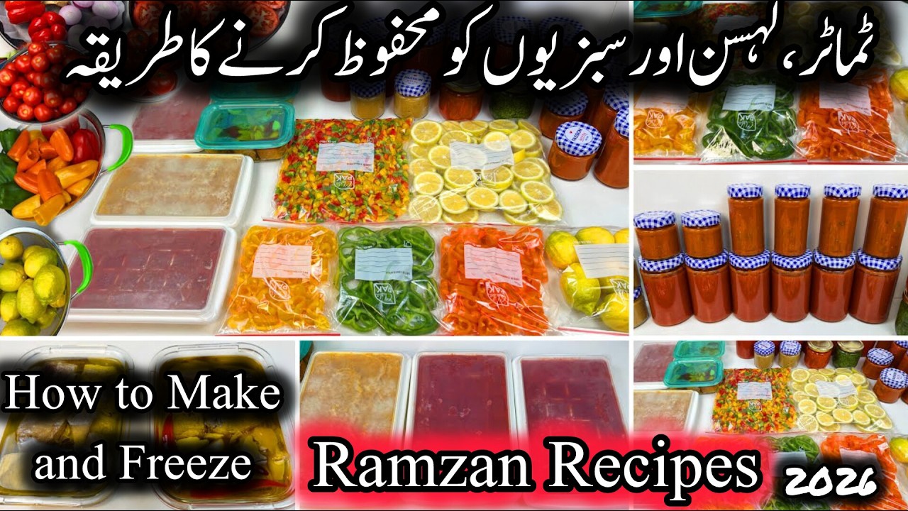 How to Make and Freeze || Ramzan Recipes || Make and Save || Vegetable Recipes