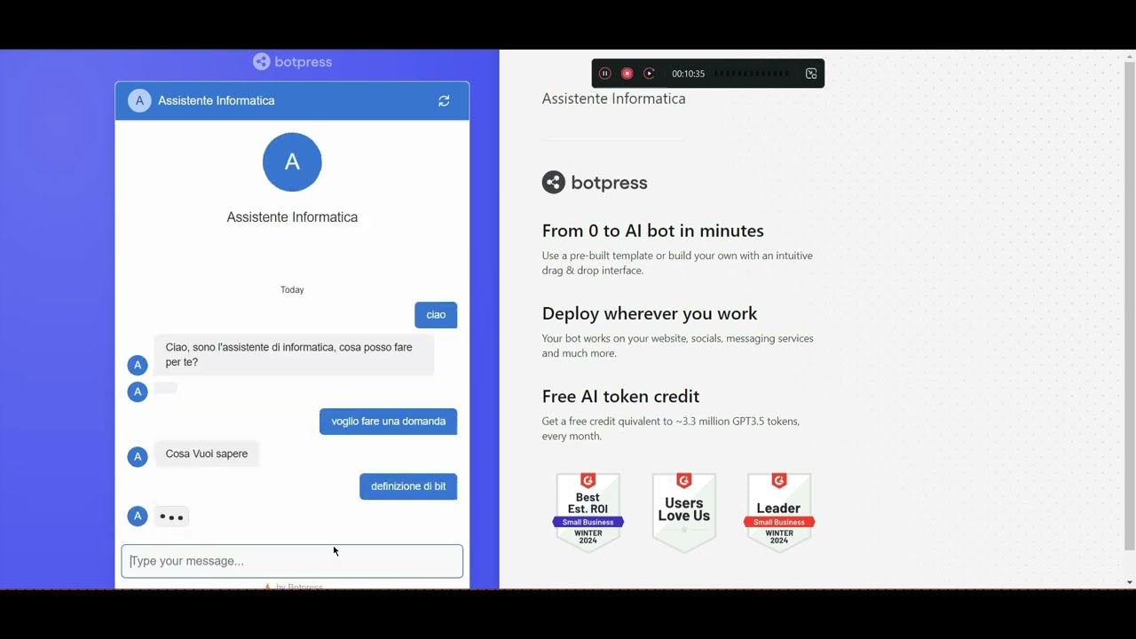 AI - Creare un chatbot per supportare la didattica -