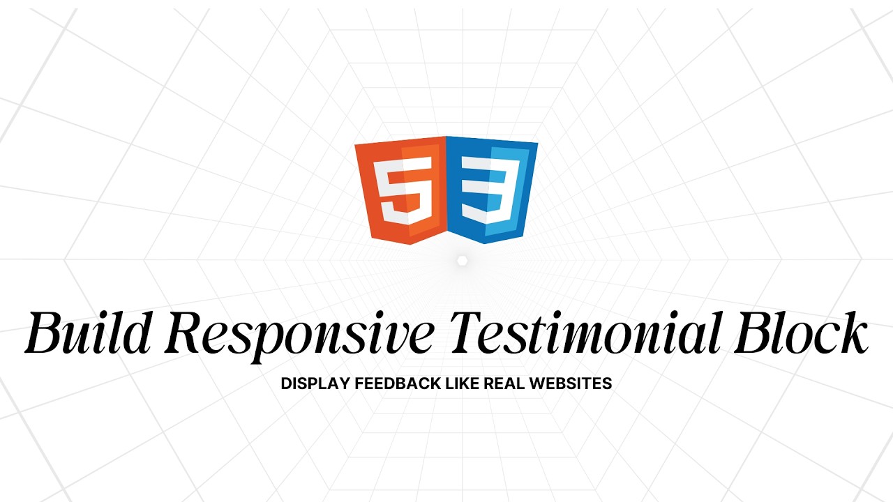 Design a Testimonial Block with HTML & CSS + Slider (Free Step-by-Step Workshop)