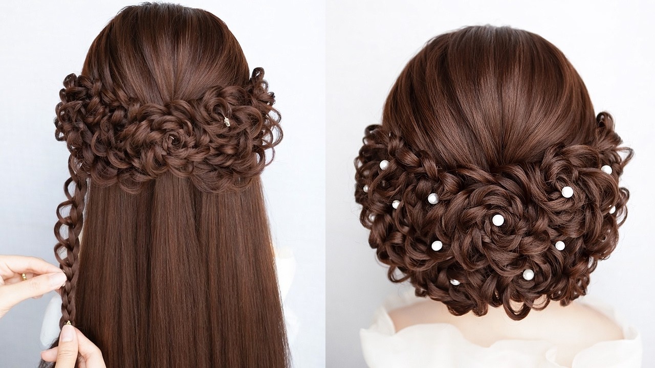 Soft Messy Bun Hairstyle for Wedding Guests | Easy And Beautiful Hairstyle For Ladies
