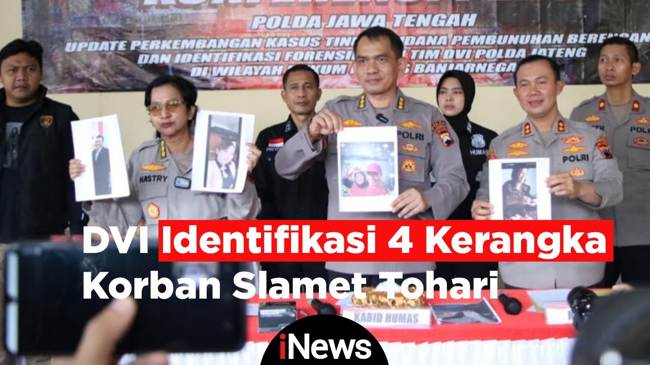 Tim DVI Polri Kembali Identifikasi 4 Kerangka Korban Slamet Tohari
