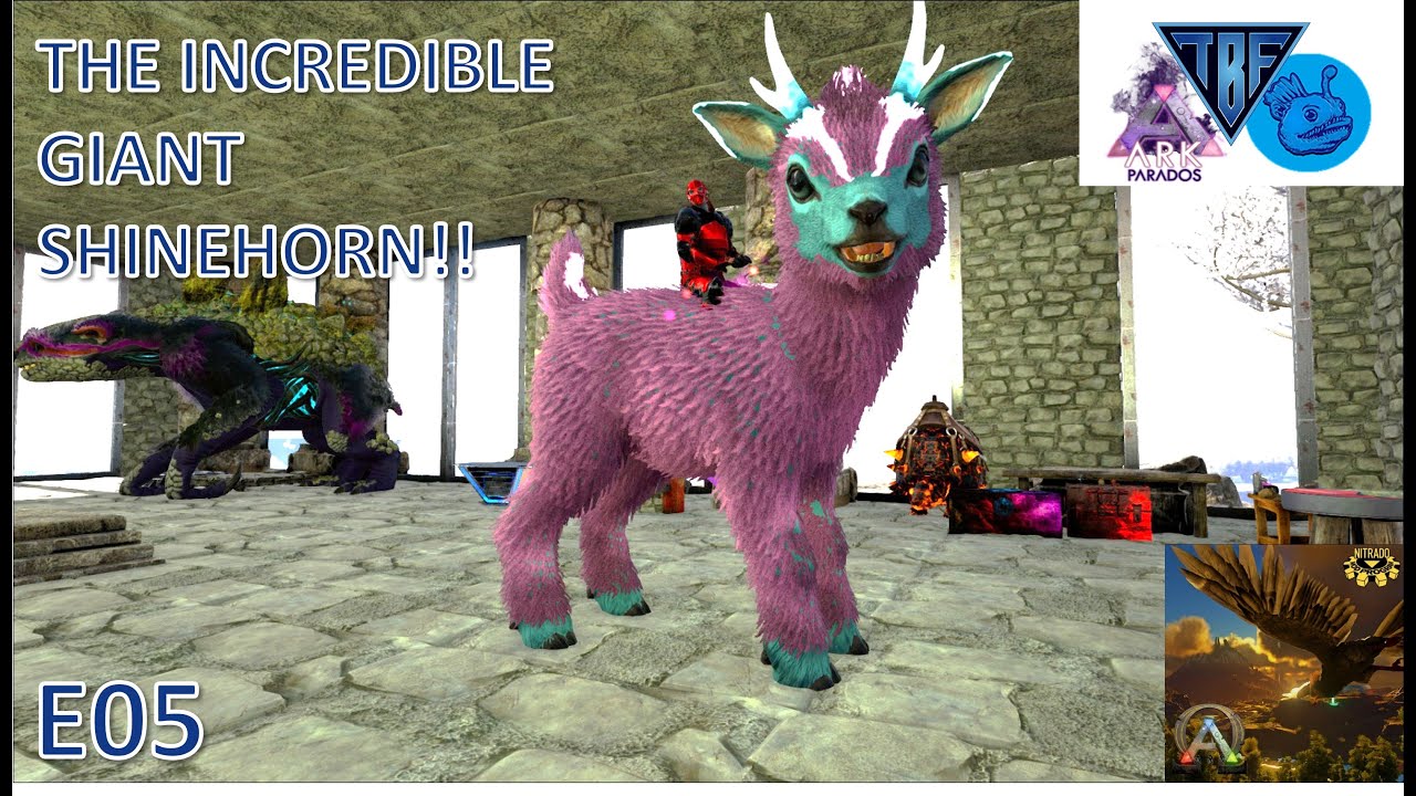 Parados & Pugnacia - Olympus Map!  Ark Survival Evolved Modded - E06 The Giant Shinehorn named Dani!