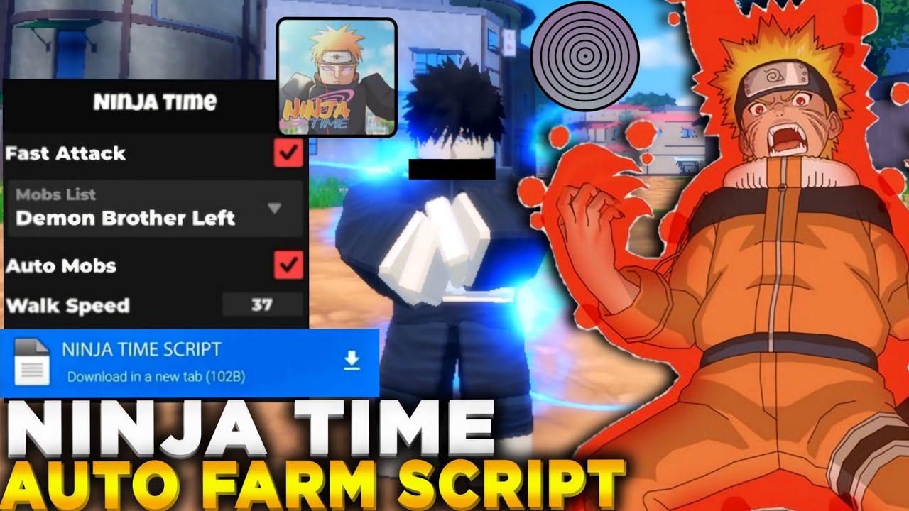 🍃 NOVO SCRIPT NINJA TIME - INSTANT KILL, GOD MODE, AUTO FARM, KILL AURA! (Mobile & PC) 2025 pastebin