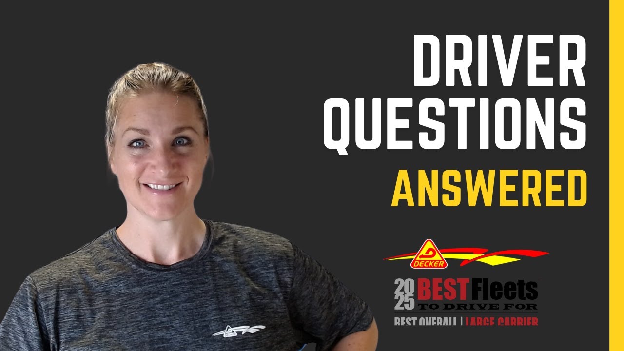 Decker Truck Line: LIVE Answers to Your Driving Job Questions w/ host Jesse Butler October 14, 2025