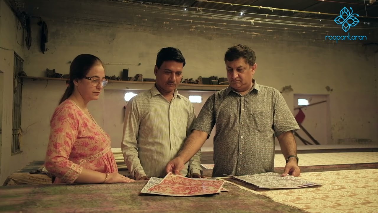 Sanganeri Hand Block Printing Process behind the scene.