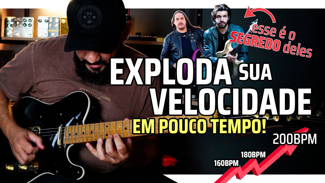 Exploda sua VELOCIDADE (com ESSES SEGREDOS!) #Guitarra #Solo #Velocidade