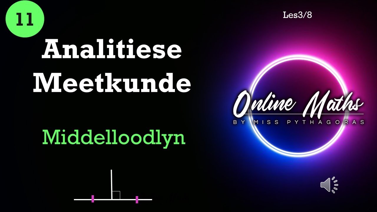 Analitiese Meetkunde Graad11: L3 Middelloodlyn | Wiskunde |