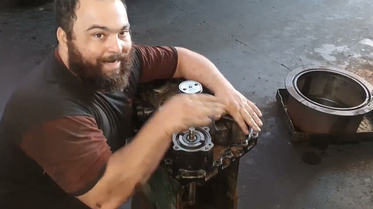 montagem câmbio zf 16s1650 seletora