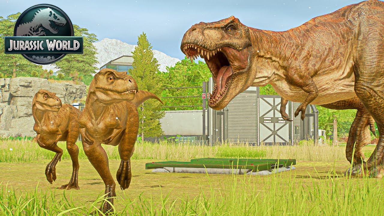 Jurassic World Evolution 3 Launch Gameplay - Trex Nesting and Baby Dinosaur
