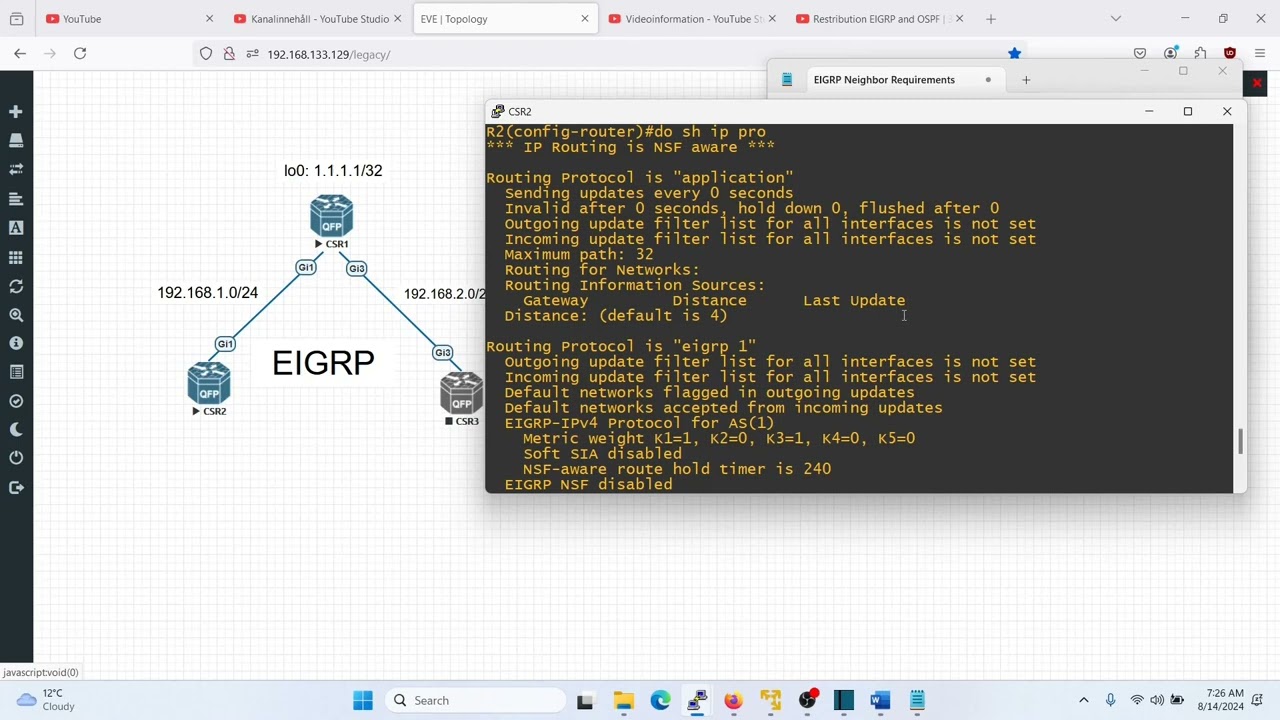 EIGRP neighborship requirements | 300-410 ENARSI | Part 3