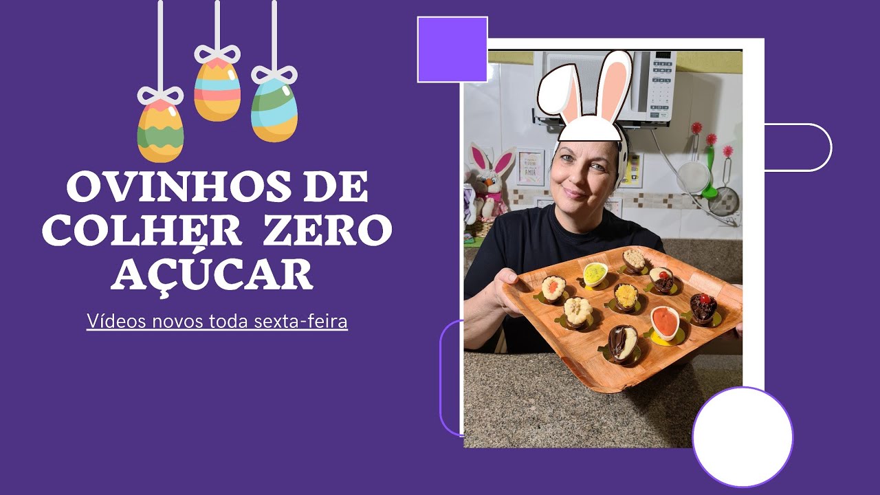 Ovinhos de colher zero açúcar (diet)