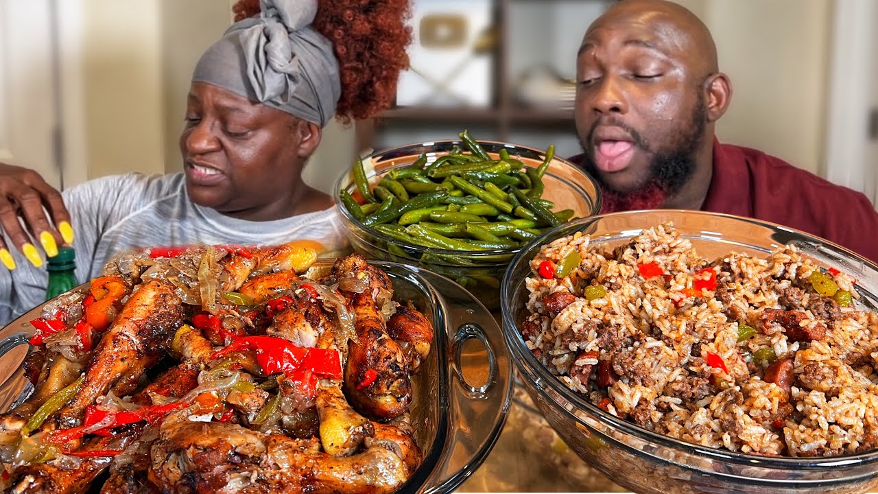 RAISING MY MOMS BOILING POINT ON PURPOSE!| PRANK| SMOKED CHICKEN & DIRTY RICE| MUKBANG EATING SHOW!