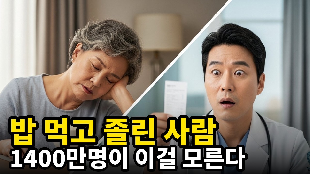 밥 먹고 졸린 사람 1400만명이 이걸 모른다