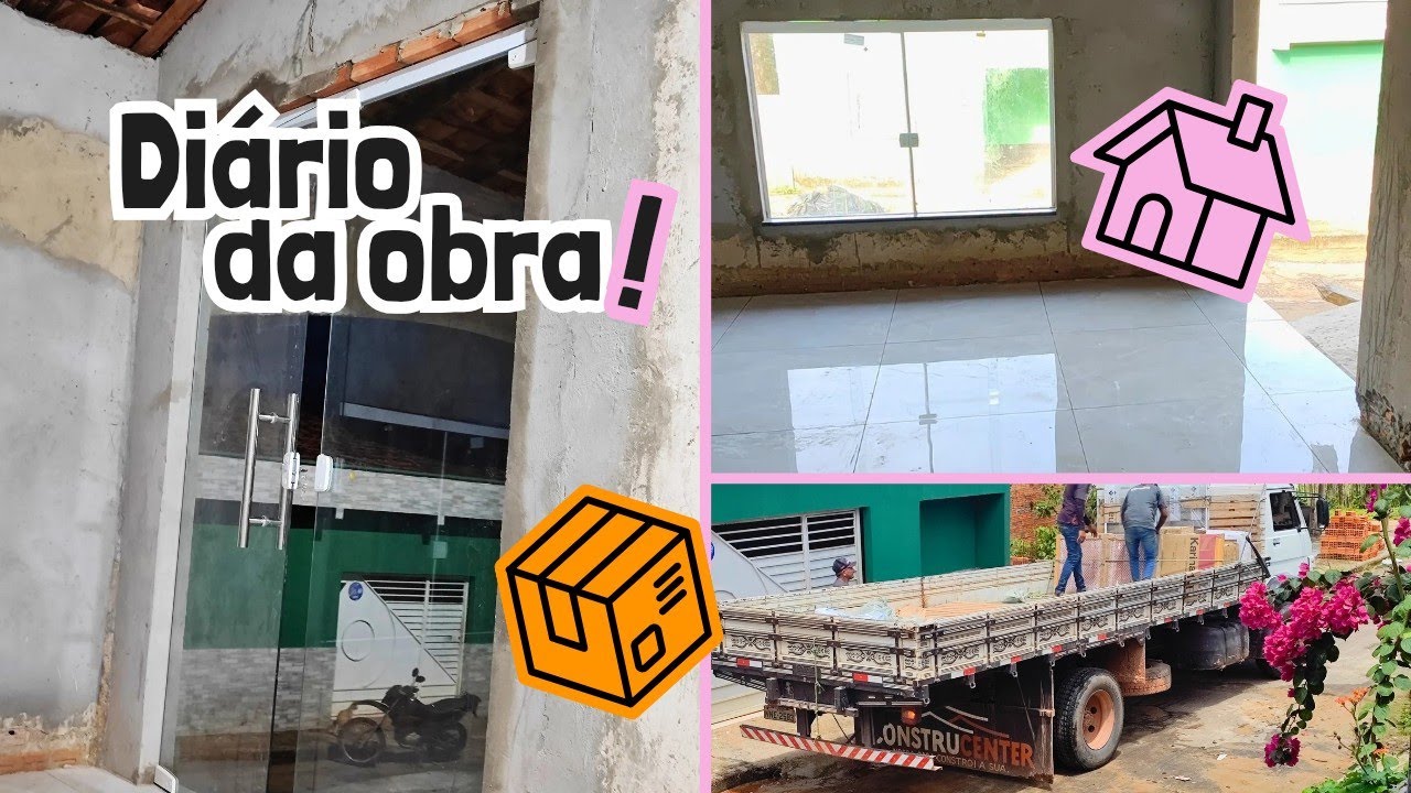 DIÁRIO DA OBRA: FINALMENTE CHEGOU O PISO DA LOJA!!