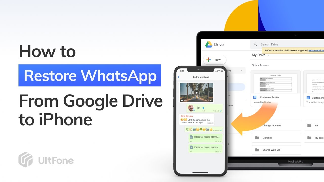 Как восстановить резервную копию WhatsApp из Google Диска на iPhone