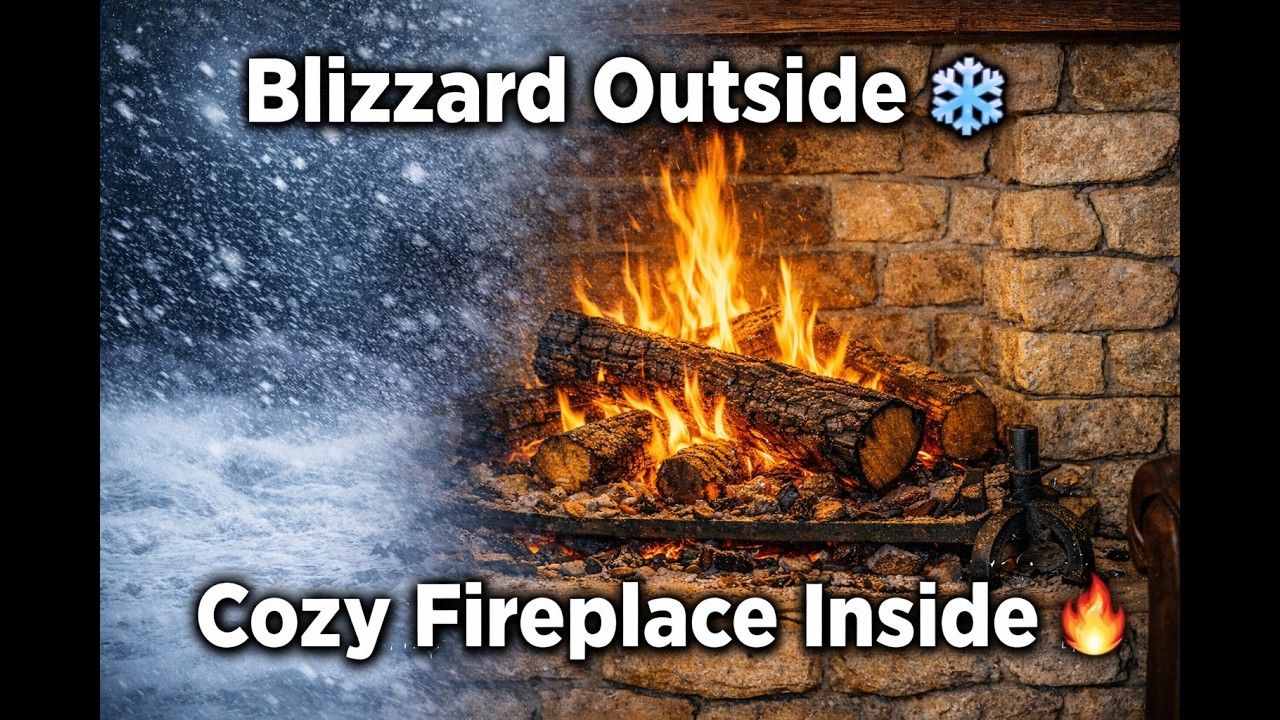 The Most Relaxing Night: 3 Hours of Pure Cozy Cabin Vibes & Fireplace ✨🏔️