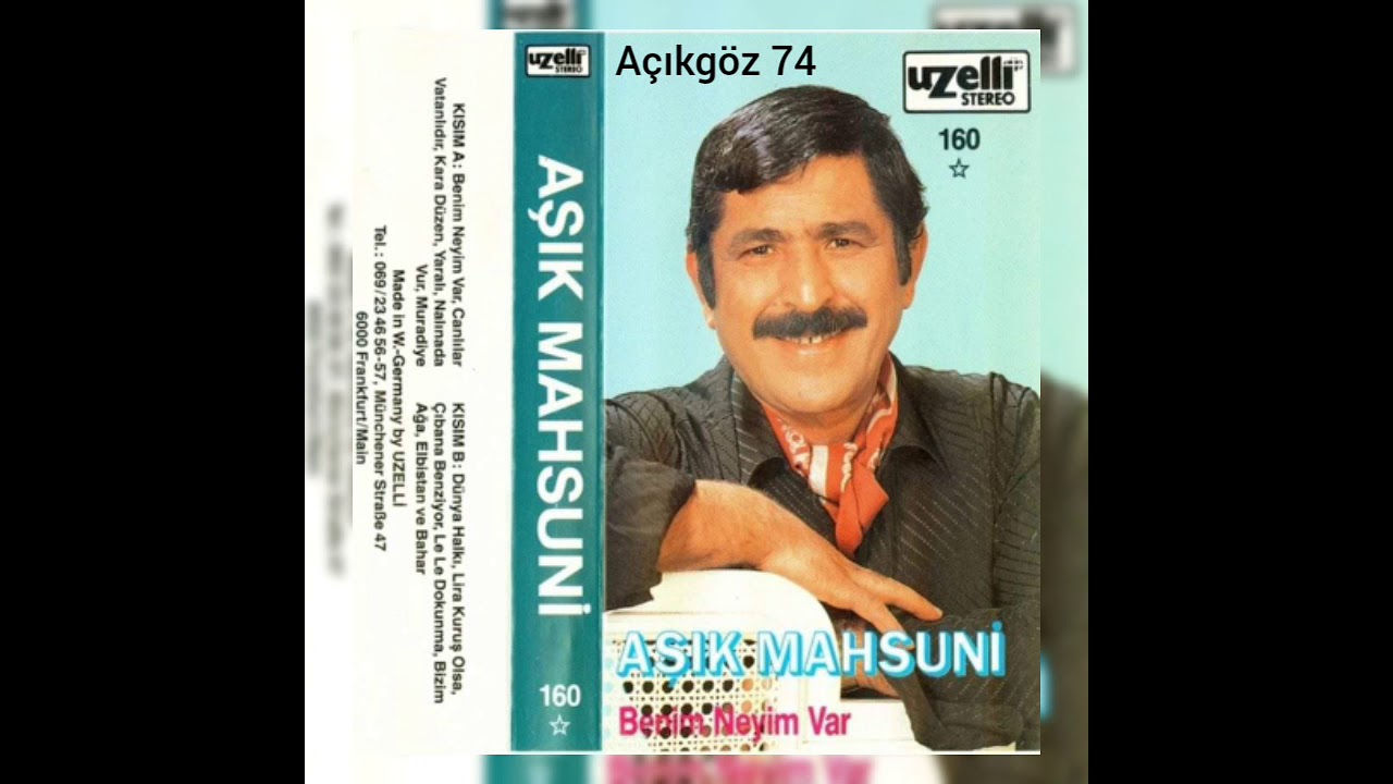 AŞIK MAHZUNİ ŞERİF - NALINADA VUR (UZELLİ KASET Almanya)