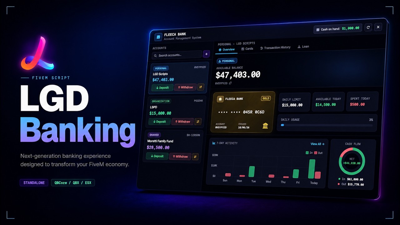 LGD Banking - Next-Gen FiveM Banking Experience