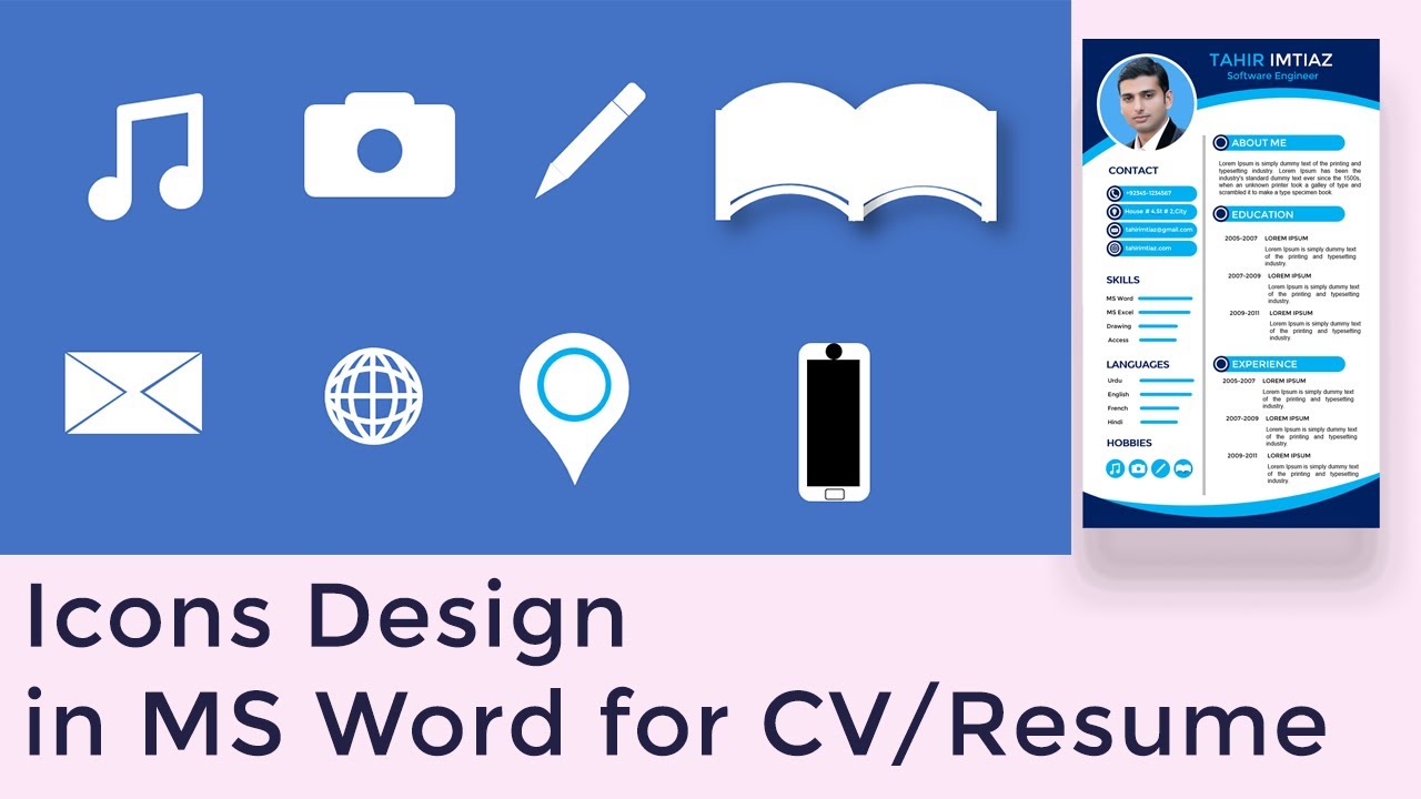 Icons for CV Design