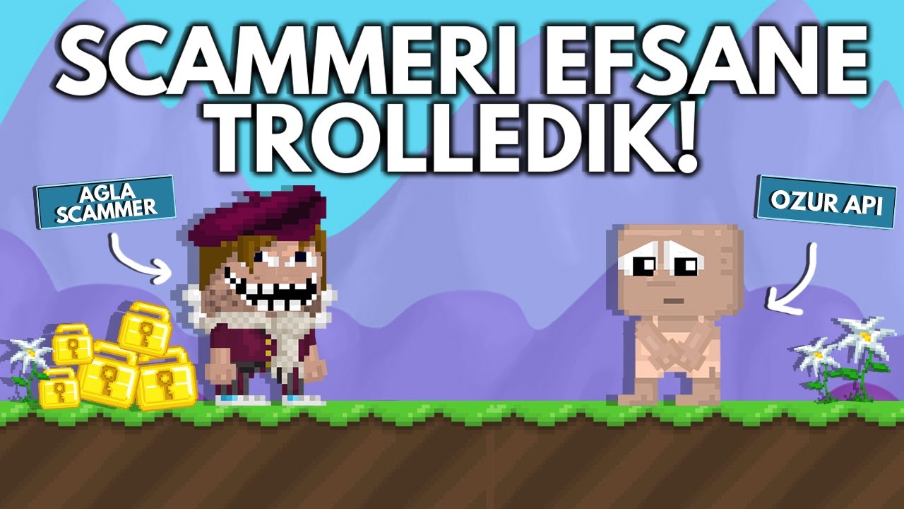SCAMMERLARI KUDURTTUK (WL'SİNİ ÇALDIK) - GrowTopia Türkçe
