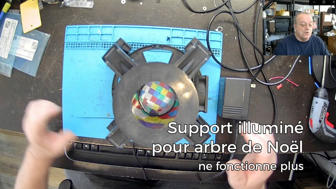 Support arbre de Noël fibre optique | SJC Électronique