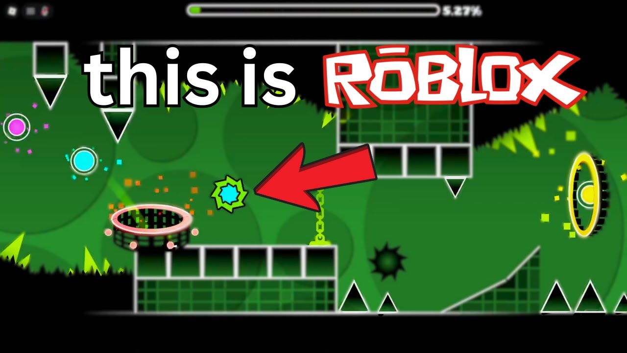 This Roblox Game is EXACTLY like Geometry Dash