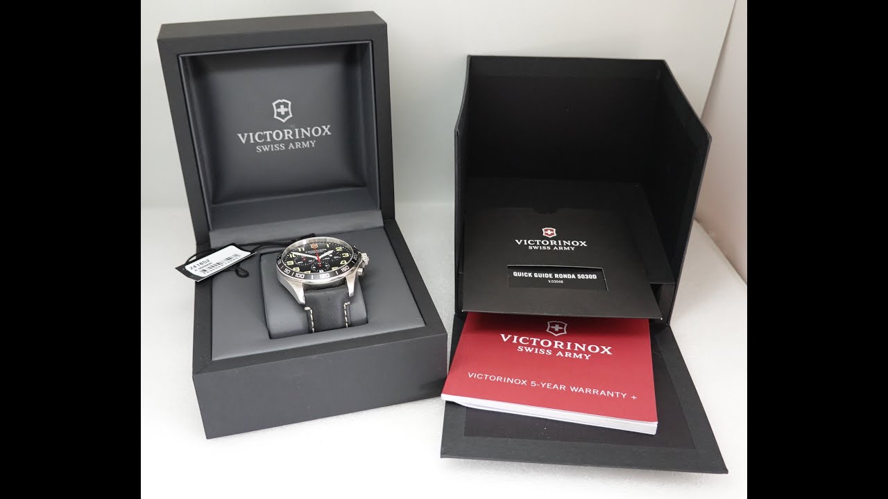 c2019 Victorinox Fieldforce Chrono with box and papers.  Model reference 241852.