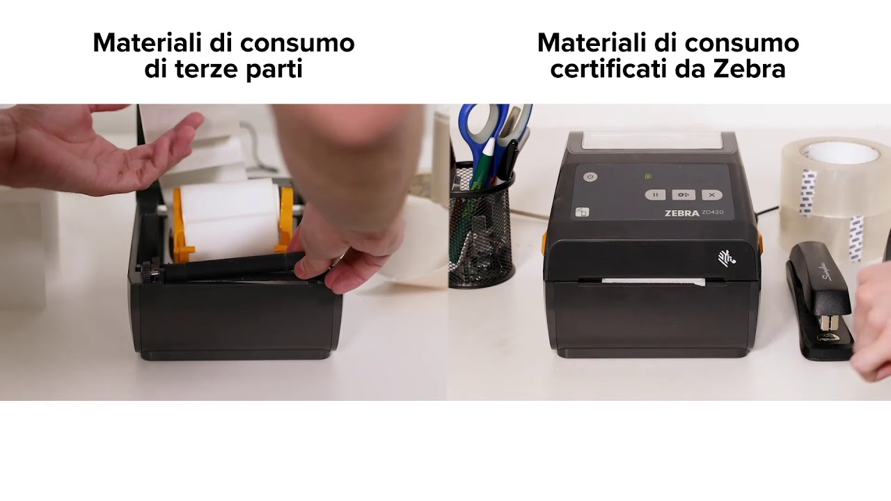 Materiali Certificati Zebra: Meno Residui Adesivi Etichette (Italiano) | Zebra