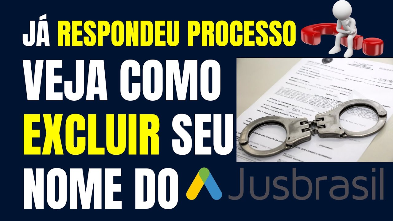 Como EXCLUIR seu nome da pesquisa do JusBrasil