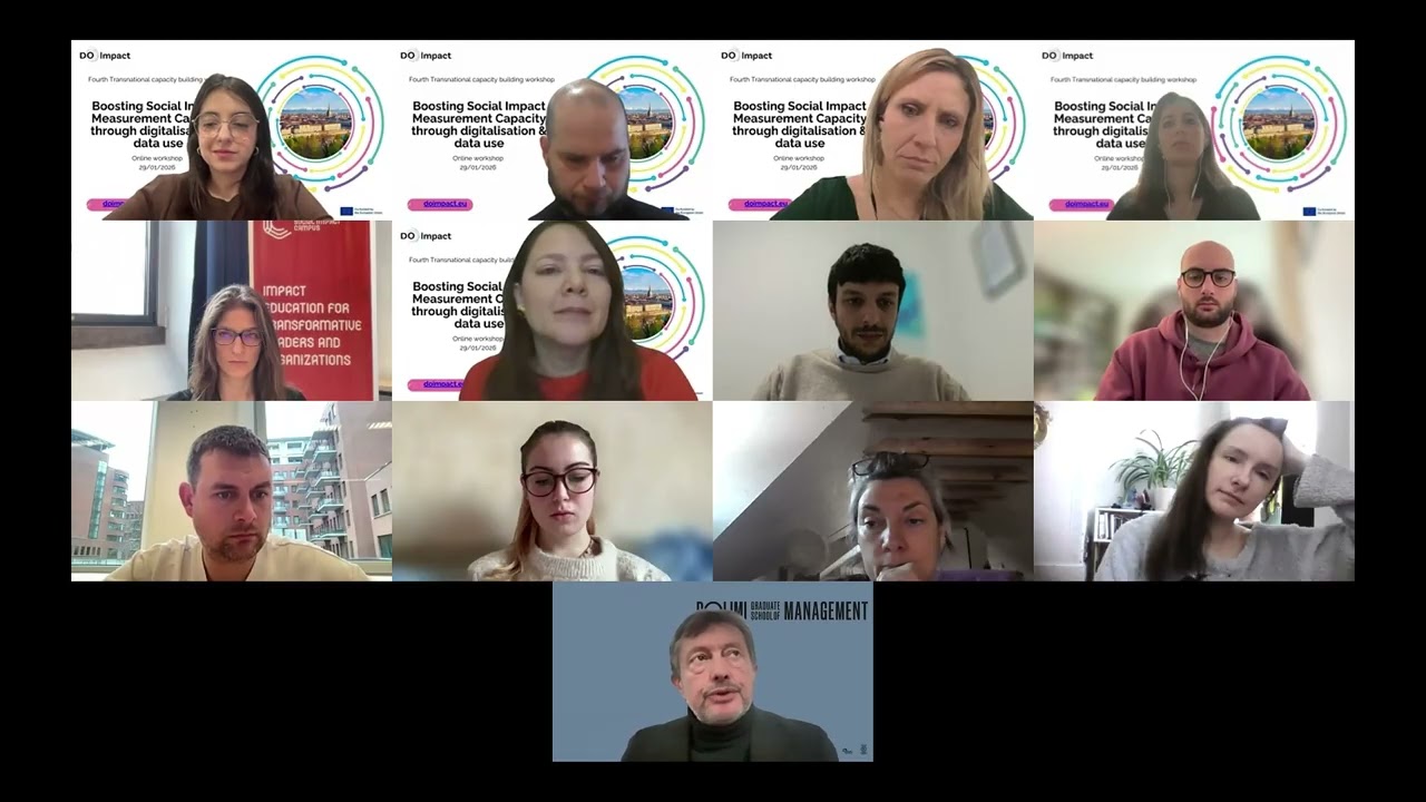 Boosting Social Impact Measurement Capacity - DO Impact Capacity Building Transnational Workshop