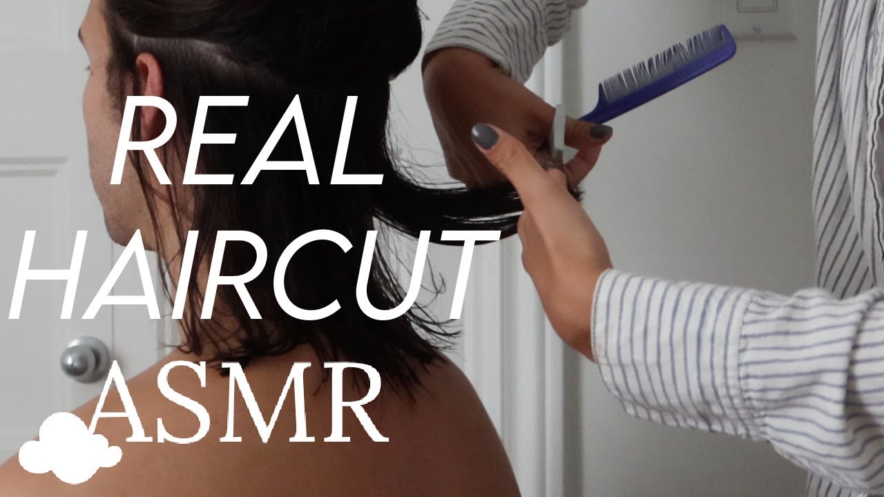 REAL HAIRCUT ASMR (no talking-unprofessional cut sounds)