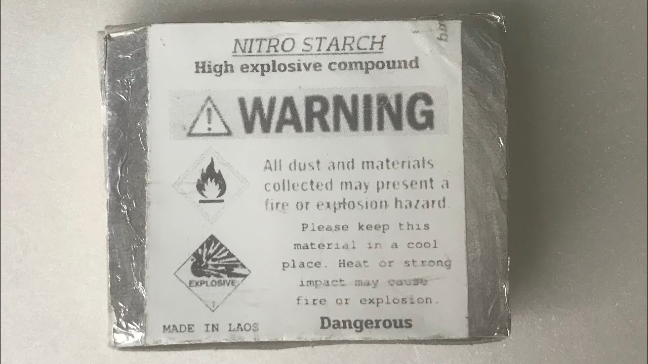 Nitrostarch dynamite test.