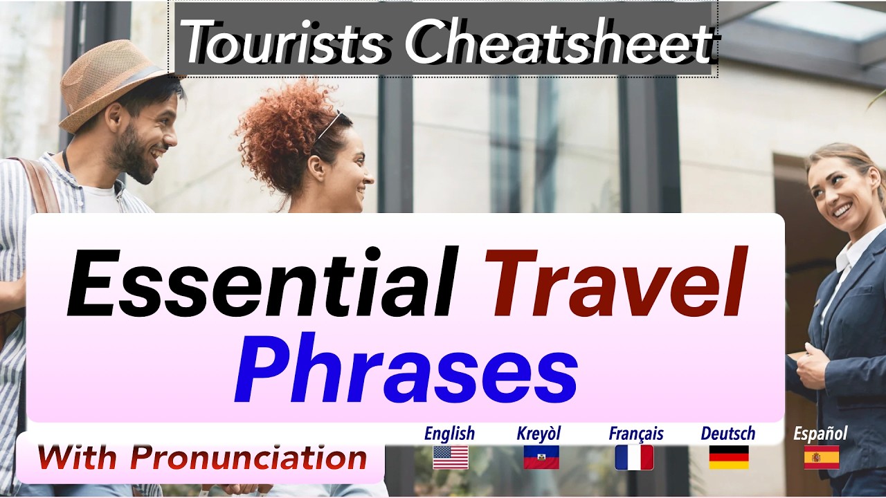 Basic Survival Conversation For Tourist in 5 Languages @ThePolyglot5  #languagelearning #viral