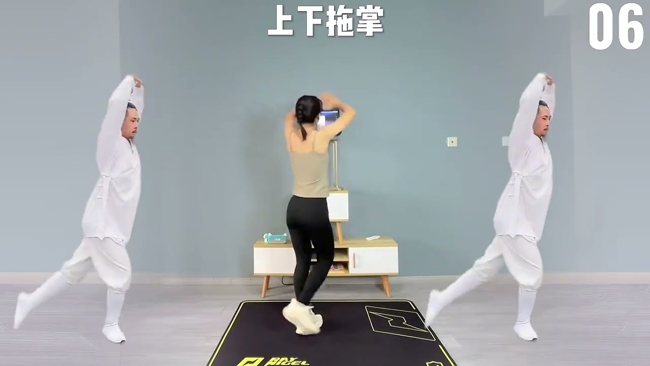 【投屏版】30分钟古法健身，全程不跑不跳，瘦全身+拉伸完整版跟练，动作简单，零基础放心跟，跟跳:武当小飞龙#古法健身 #居家锻炼 #健身操 #暴汗燃脂瘦全身 #养生操