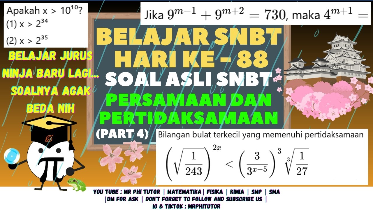 Day 88 Belajar SNBT – Rugi Kalau Gtw Cara Ngerjain Eksponen (4) #snbt #belajaronline #utbk #snbt2026