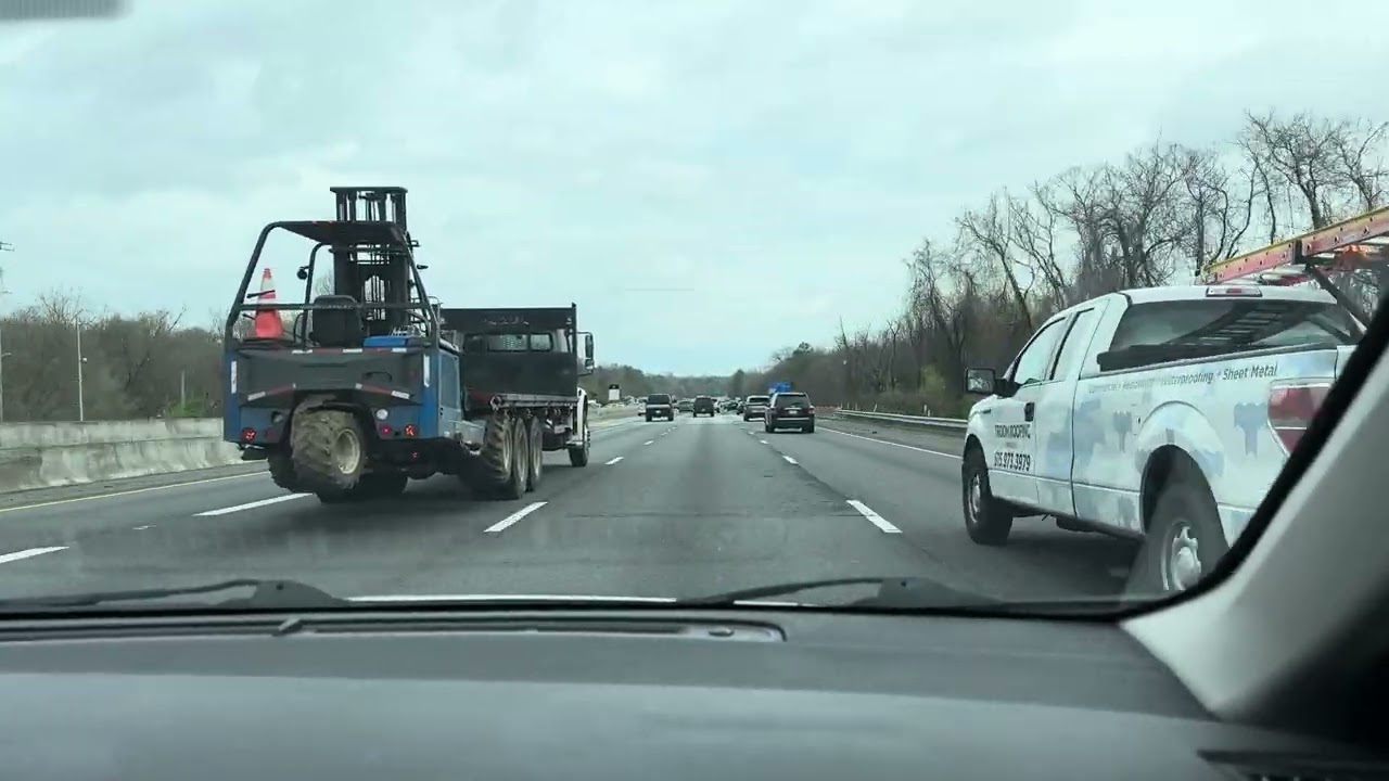 Pre Massive Thunderstorm/Tornado Work Commute - Nashville - 4K, Unedited, Passenger POV 