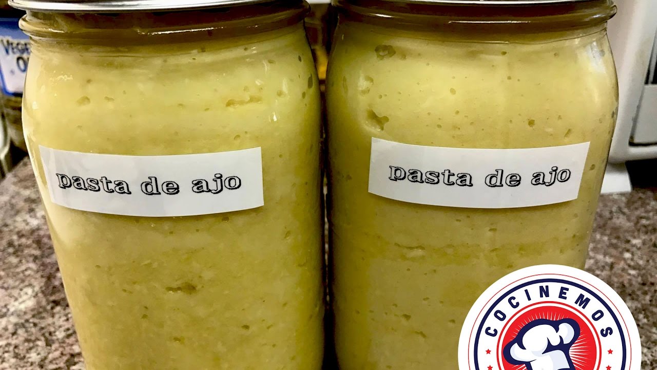 Como hacer pasta de ajo/ Ajo licuado