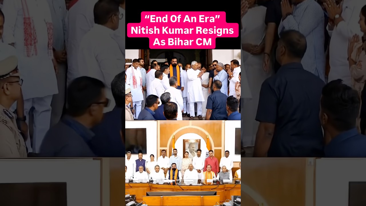 Nitish Kumar Bids Farewell As Bihar Govt Falls #nitishkumar #bihar #jdu #bjp #modi