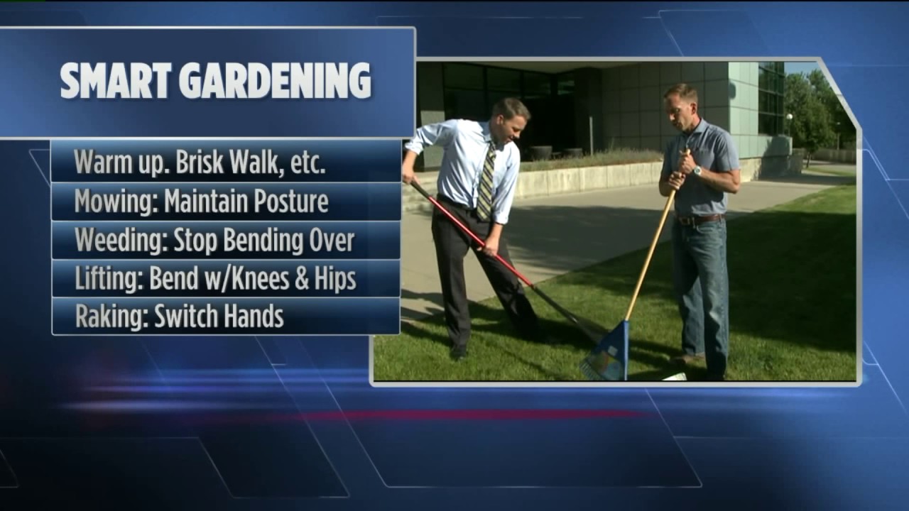 Avoiding back pain while doing yard work