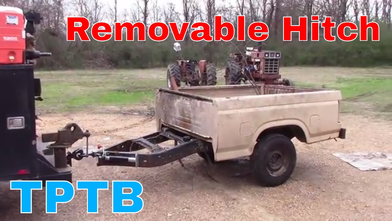 Removable trailer hitch build.