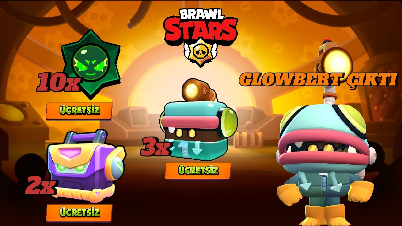 GLOWBERT ÇIKTI!!!😱​ ÜCRETSİZ GLOWBERT KUTUSU VE MEKA KUTU  | Brawl Stars #brawlstars #supercell